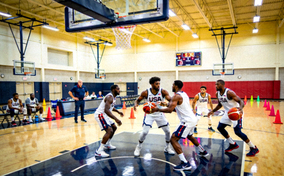 篮球世界杯美国队最新训练照片 - 备战关键比赛